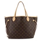 LOUIS VUITTON NEVERFULL BANDOULIERE INSIDE OUT MM TOTE BAG: LOUIS VUITTON Neverfull Bandouliere Inside Out MM Tote Bag Brand: LOUIS VUITTON Type/Style: Tote Bag / Shoulder Bag Material: Canvas , Mongoram Canvas Color: Jaune Safran , Monogram Size: W 12.60