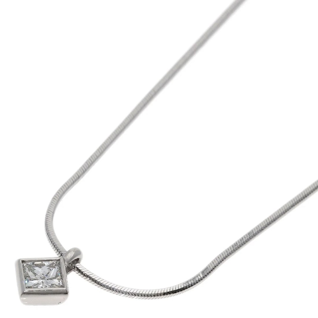 TASAKI DIAMOND NECKLACE PLATINUM PT850 PT900: TASAKI Diamond Necklace Platinum PT850 PT900 Brand: TASAKI Type/Style: Necklace Material: Platinum PT850, Main Stone/Creation Natural Color: Silver Size: Chain Length:17.3inch/44cm Chain