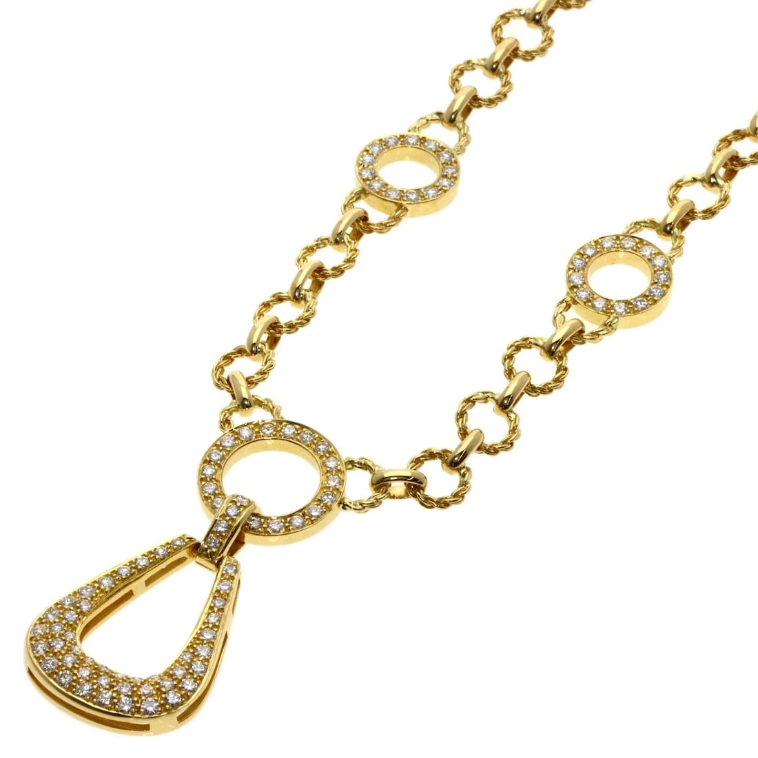 PIAGET DIAMOND NECKLACE K18 YELLOW GOLD (1 of 4)