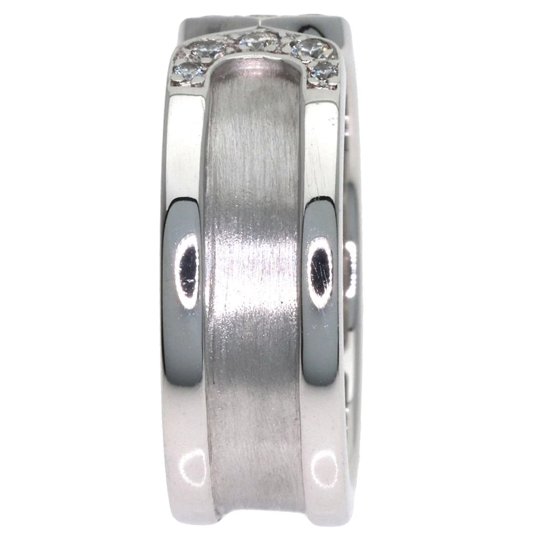CARTIER C2 DIAMOND RING K18 WHITE GOLD: CARTIER C2 Diamond Ring K18 White Gold Brand: CARTIER Type/Style: Ring Material: K18 White Gold, Color: Silver Size: 4.5 (US) Accessories: None Accessories Notice: When purchasing pre-owne