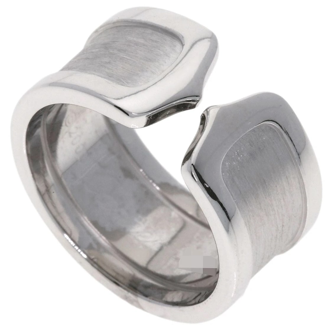 CARTIER C2 RING K18 WHITE GOLD: CARTIER C2 Ring K18 White Gold Brand: CARTIER Type/Style: Ring Material: K18 White Gold, Color: Silver Size: 6.5 (US) Accessories: None Accessories Notice: When purchasing pre-owned goods,
