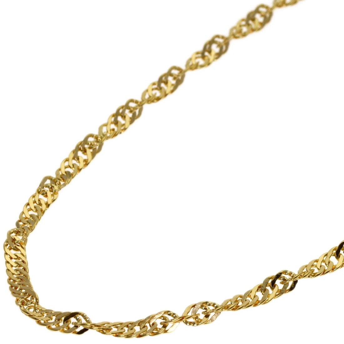 SCREW NECKLACE K18 YELLOW GOLD: screw Necklace K18 Yellow Gold Brand: SELECT JEWELRY Type/Style: Necklace Material: K18 Yellow Gold, Color: Gold Size: Chain Length:16.3inch/41.5cm Chain Width:0.9inch/2.3mm F Accessories: None