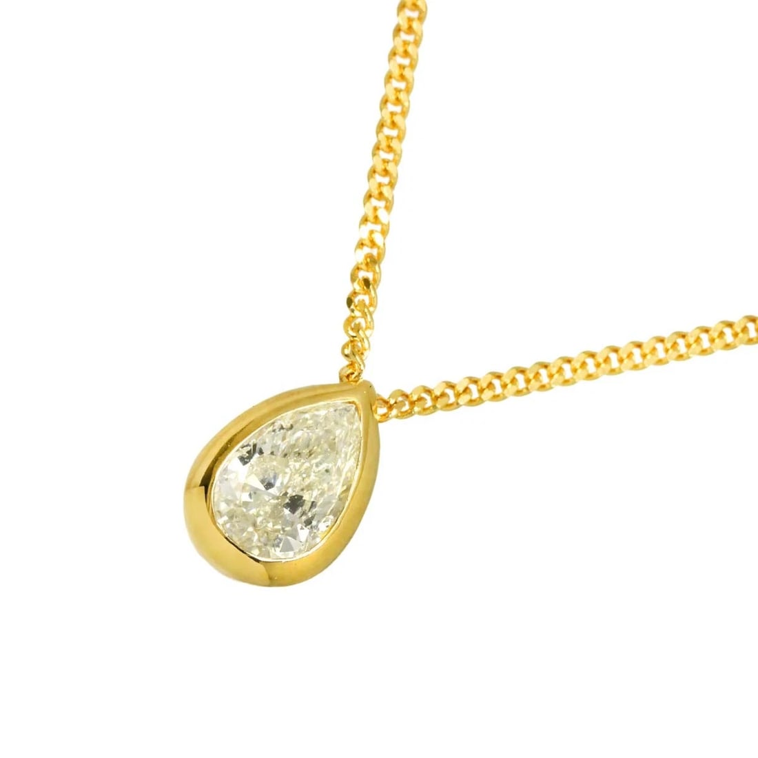 DIAMOND NECKLACE 18K YG YELLOW GOLD 750: Diamond Necklace 18K YG Yellow Gold 750 Brand: Unbranded Type/Style: Necklace Material: 750Yellow Gold, Main Stone/Creation Natural Color: Yellow Gold Size: internal circumference of the chain:15.7inc