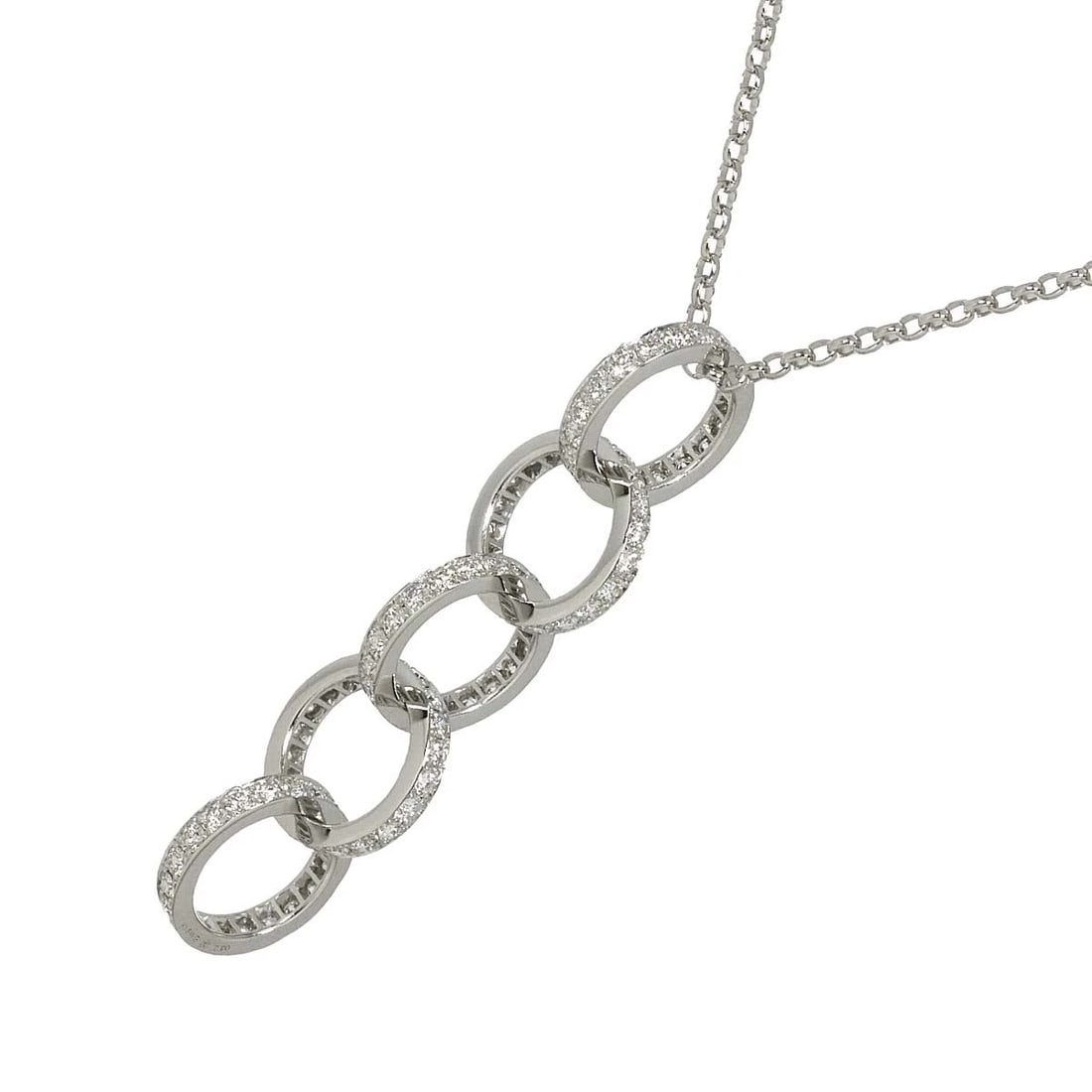 MONNICKENDAM DIAMOND NECKLACE 18K WG 750 (1 of 4)