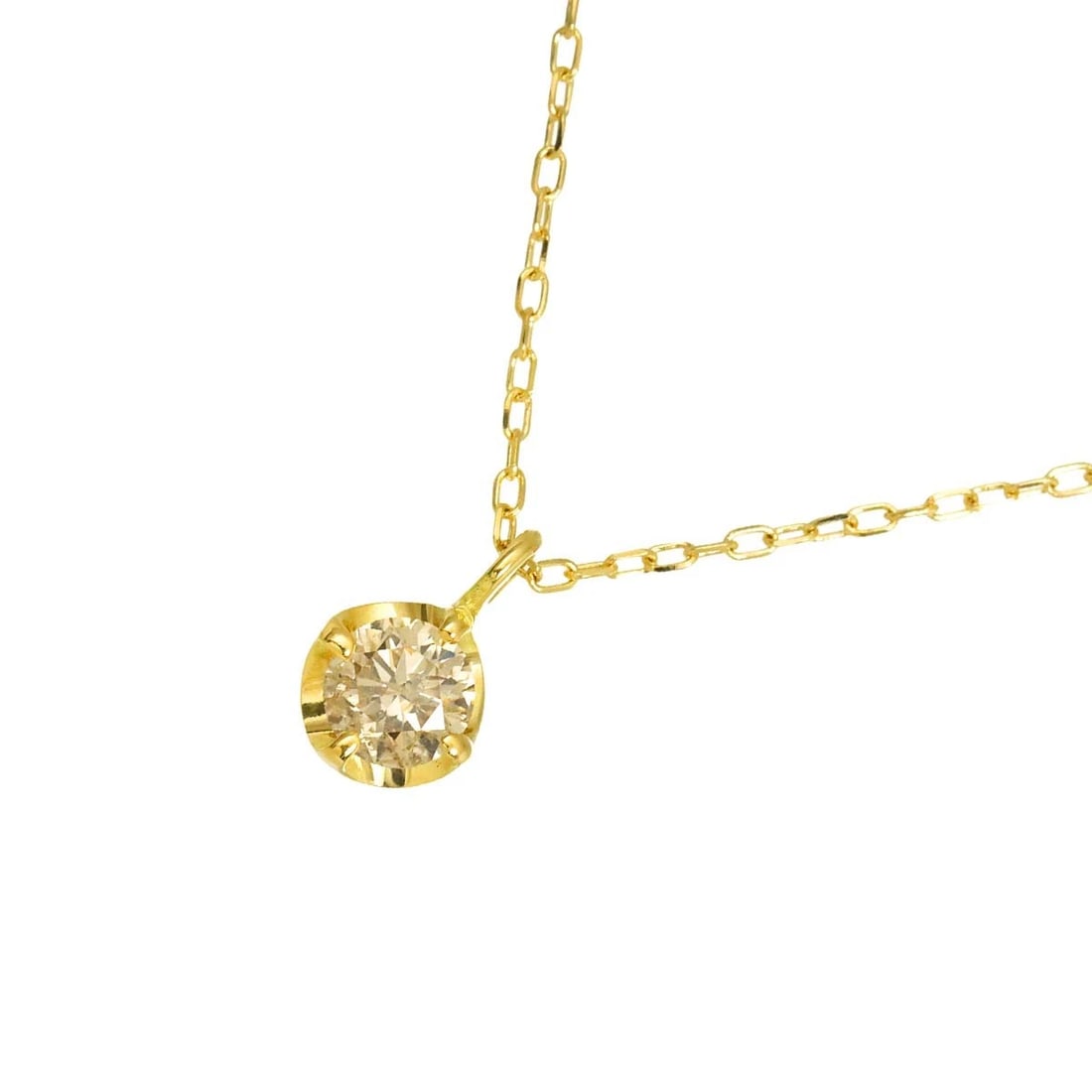 DIAMOND NECKLACE 18K YG YELLOW GOLD 750: Diamond Necklace 18K YG Yellow Gold 750 Brand: Unbranded Type/Style: Necklace Material: 750Yellow Gold, Main Stone/Creation Natural Color: Yellow Gold Size: internal circumference of the chain:23.6inc