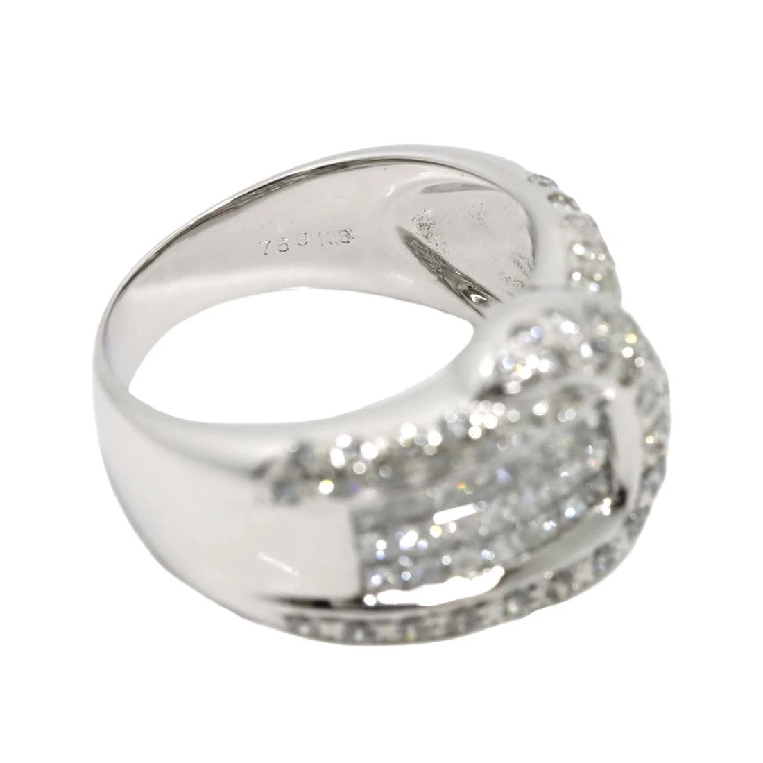 DIAMOND RING 18KWHITE GOLD: Diamond Ring 18KWhite Gold Brand: Unbranded Type/Style: Ring Material: 750White Gold, Main Stone/Creation Natural Color: White Gold Size: 6-6.25 (US) Accessories: None Accessories Notice: