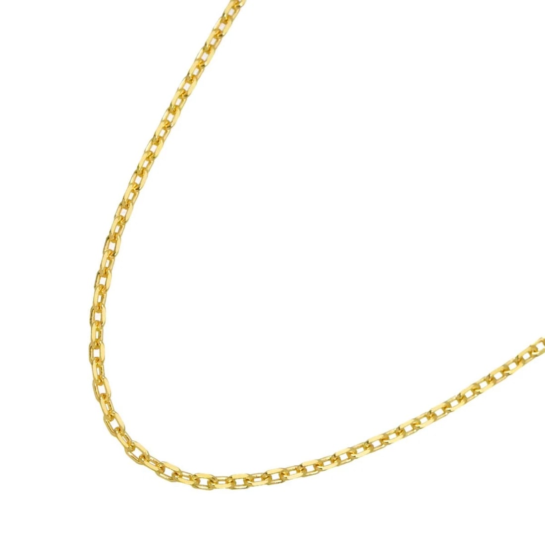 NECKLACE K18 YELLOW GOLD 750: Necklace K18 Yellow Gold 750 Brand: Unbranded Type/Style: Necklace Material: 750Yellow Gold, Color: Gold Size: internal circumference of the chain:15.7inch-14.4inch Chain width:1.2mm Accessories: