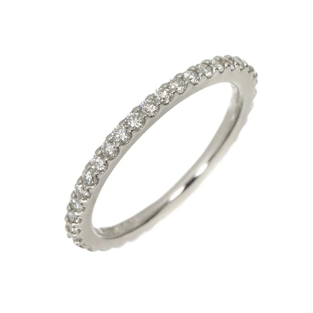 STAR JEWELRY HALF DIAMOND RING PT PLATINUM: Star Jewelry Half Diamond Ring Pt Platinum Brand: Star Jewelry Type/Style: Ring Material: Platinum, Main Stone/Creation Natural Color: Platinum Size: 4.75-5 (US) Accessories: None Accessories Notice: