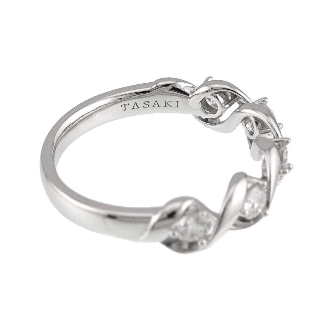 TASAKI DIAMOND RING 18K WHITE GOLD 750: TASAKI Diamond Ring 18K White Gold 750 Brand: TASAKI Type/Style: Ring Material: 750 White Gold, Main Stone/Creation Natural Color: White Gold Size: 6 (US) Accessories: None Accessories Notice: When