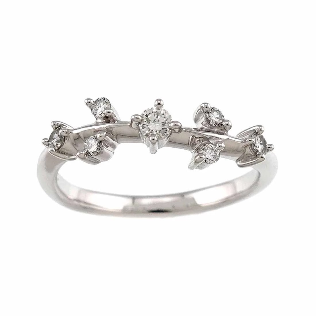 TASAKI DIAMOND RING 14K WHITE GOLD 585: TASAKI Diamond Ring 14K White Gold 585 Brand: TASAKI Type/Style: Ring Material: 585 White Gold, Main Stone/Creation Natural Color: White Gold Size: 5.5-5.75 (US) Accessories: None Accessories Notice: