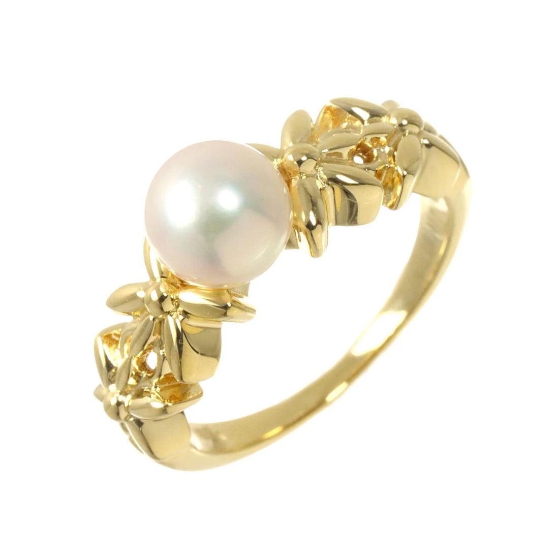 MIKIMOTO AKOYA PEARL RING 18K YG 750: MIKIMOTO Akoya Pearl Ring 18K YG 750 Brand: MIKIMOTO Type/Style: Ring Material: 750Yellow Gold, Main Stone/Creation Akoya Pearl Color: Yellow Gold Size: 4.5 (US) Accessories: None Accessories Notice: