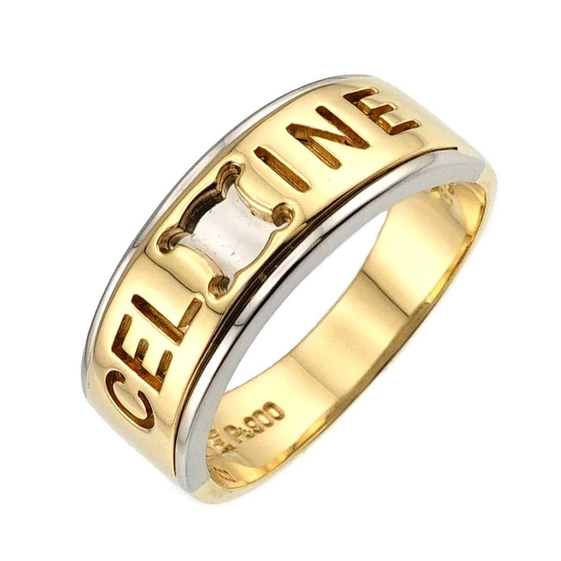 CELINE RING 18K YG 750 PT: CELINE Ring 18K YG 750 Pt Brand: CELINE Type/Style: Ring Material: 750Yellow Gold, Color: Yellow Gold Size: 6 (US) Accessories: None Accessories Notice: When purchasing pre-owned goods, please refer