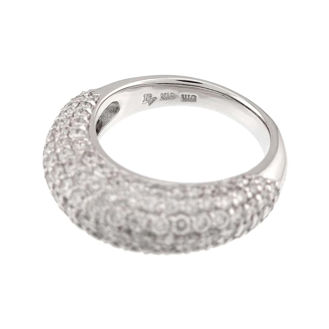 PONTE VECCHIO DIAMOND RING 18K WG 750: Ponte Vecchio Diamond Ring 18K WG 750 Brand: Ponte Vecchio Type/Style: Ring Material: 750White Gold, Main Stone/Creation Natural Color: White Gold Size: 4.75-5 (US) Accessories: None Accessories
