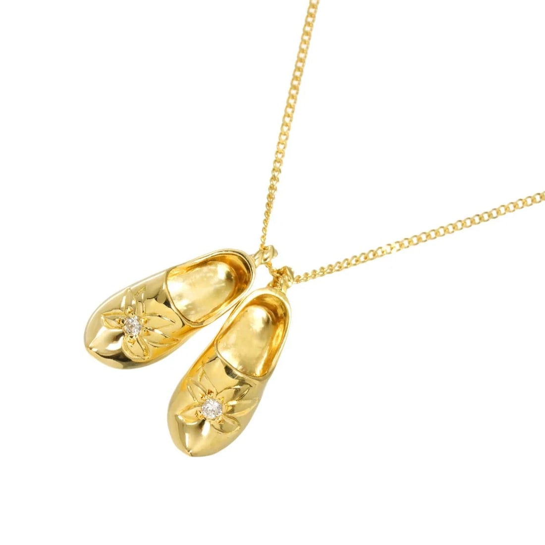 DIAMOND NECKLACE 18K YG YELLOW GOLD 750: Diamond Necklace 18K YG Yellow Gold 750 Brand: Unbranded Type/Style: Necklace Material: 750Yellow Gold, Main Stone/Creation Natural Color: Yellow Gold Size: internal circumference of the