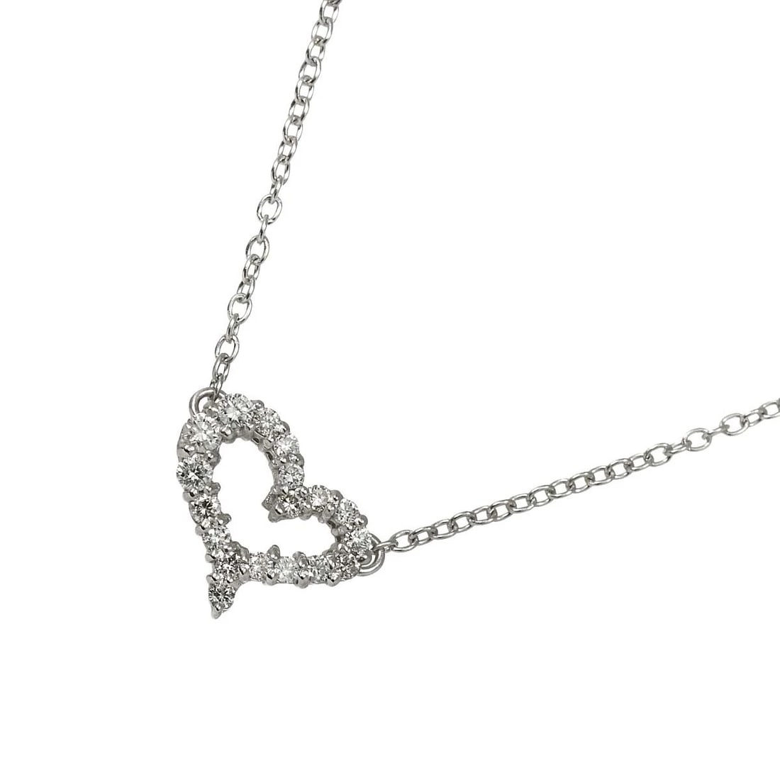 AHKAH DIAMOND NECKLACE 18K WHITE GOLD 750: AHKAH Diamond Necklace 18K White Gold 750 Brand: AHKAH Type/Style: Necklace Material: 750White Gold, Main Stone/Creation Natural Color: White Gold Size: internal circumference of the chain:17.7inch to