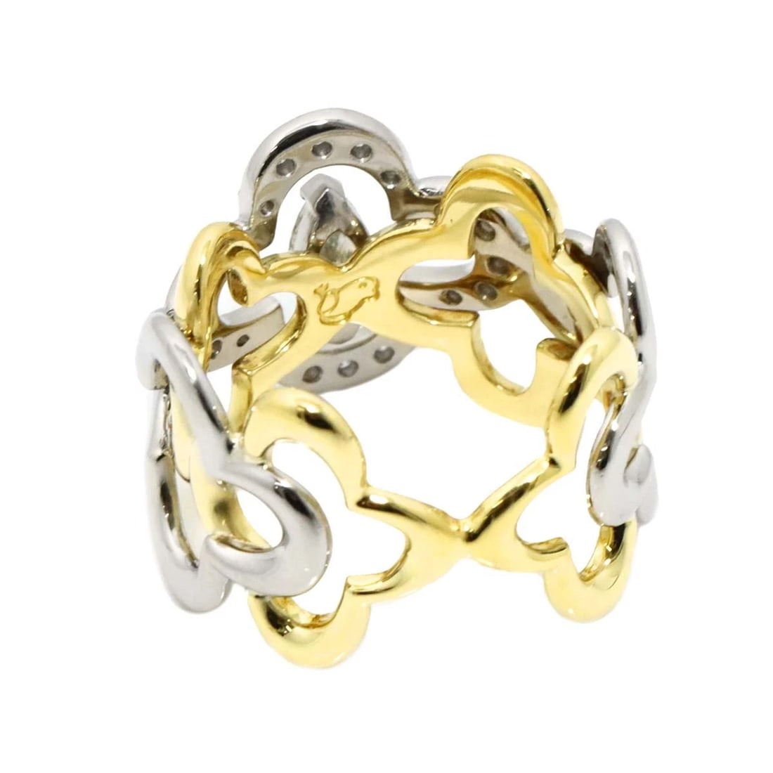 DIAMOND RING 18K YG PT - 5