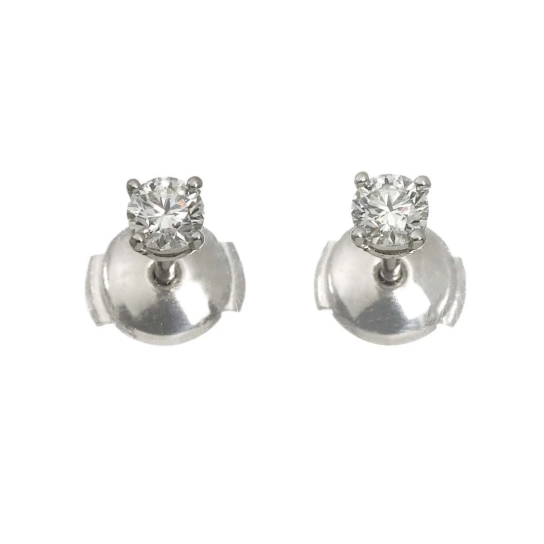 TIFFANY CO. DIAMOND EARRINGS PIERCED (1 of 3)