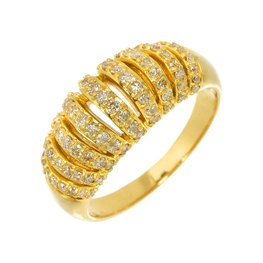 DIAMOND RING 18K YG YELLOW GOLD 750: Diamond Ring 18K YG Yellow Gold 750 Brand: Unbranded Type/Style: Ring Material: 750Yellow Gold, Main Stone/Creation Natural Color: Yellow Gold Size: 7.5 (US) Accessories: None Accessories