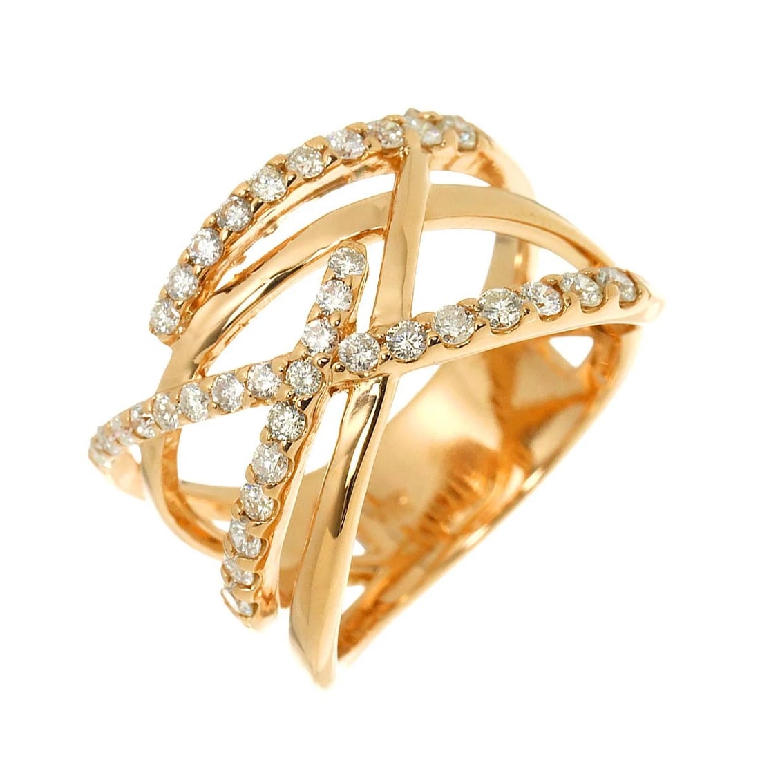 DIAMOND RING 18K PG PINK GOLD 750: Diamond Ring 18K PG Pink Gold 750 Brand: Unbranded Type/Style: Ring Material: 750Pink Gold, Main Stone/Creation Natural Color: Pink Gold Size: 6.25-6.5 (US) Accessories: None Accessories N