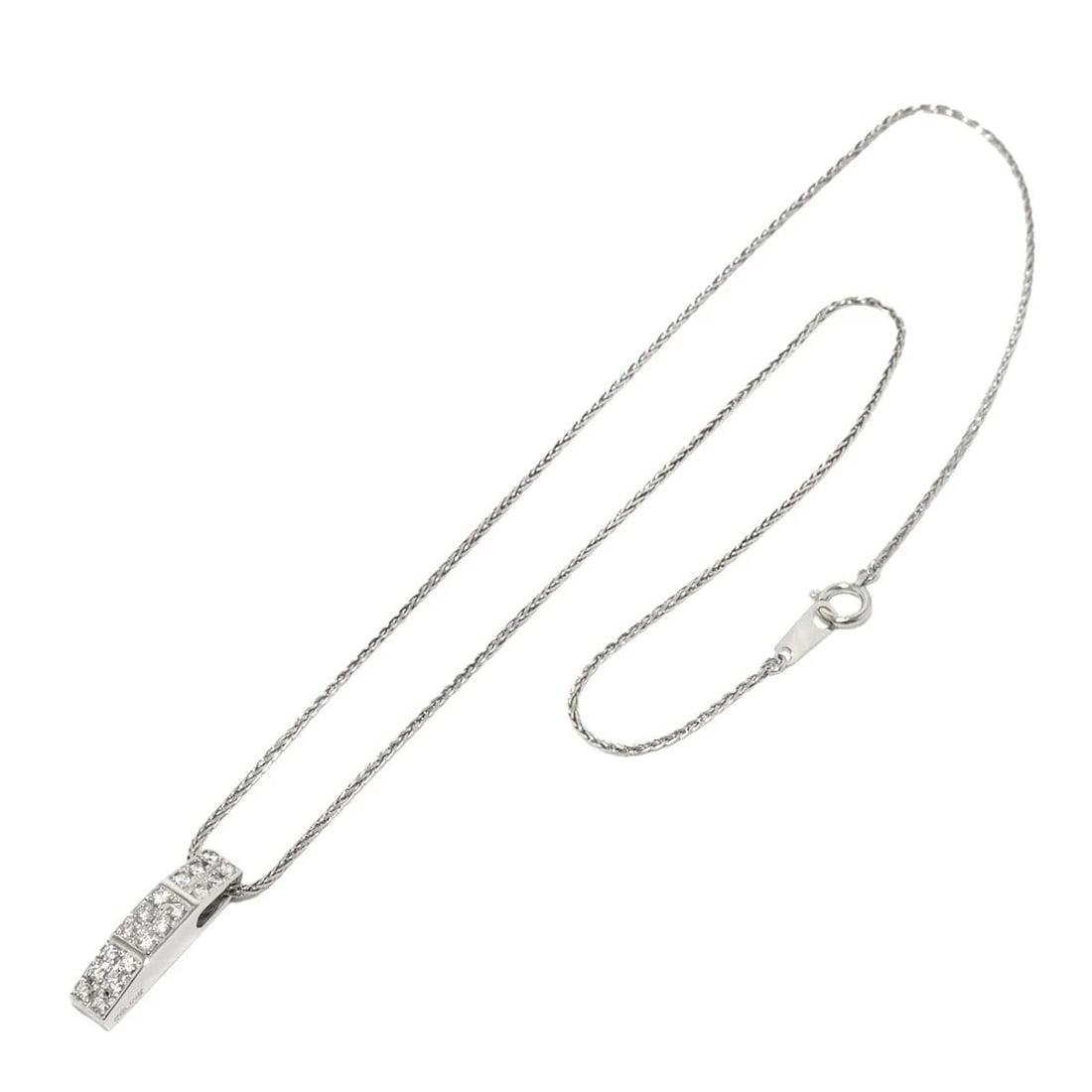 CELINE DIAMOND RUBY NECKLACE PLATINUM - 2