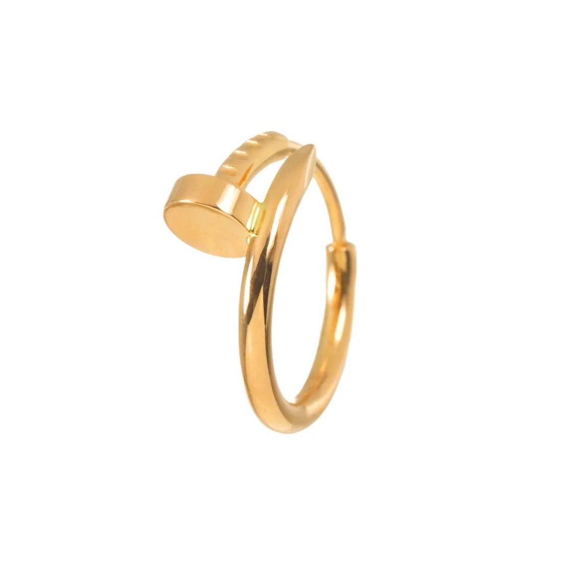 CARTIER PIERCED 18K PG 750 ONE PIECE ONLY: Cartier Pierced 18K PG 750 One Piece only Brand: Cartier Type/Style: Earrings Material: 750Yellow Gold, Color: Gold Size: W 5.5 X H 14.5mm Accessories: None Accessories Notice: When purchasing