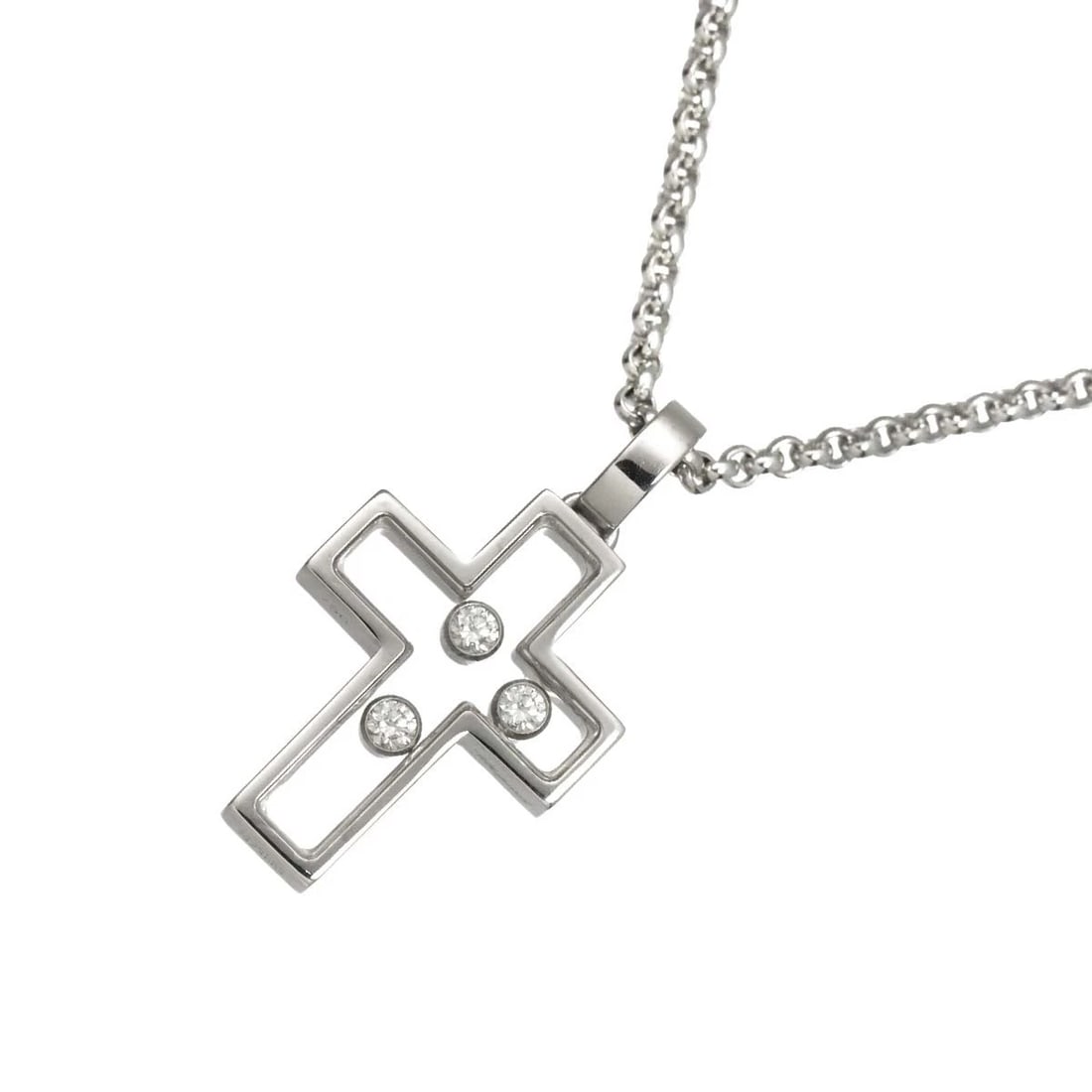 CHOPARD HAPPY DIAMOND CROSS NECKLACE (1 of 4)