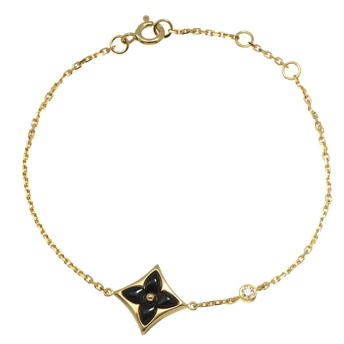 LOUIS VUITTON STAR BLOSSOM ONYX DIAMOND BRACELET (1 of 3)