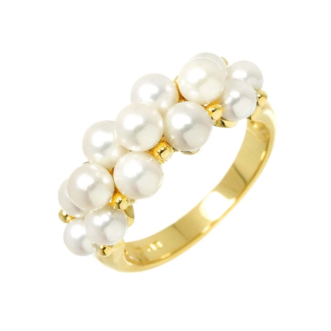 MIKIMOTO BABY PEARL RING 18K YG 750: MIKIMOTO Baby Pearl Ring 18K YG 750 Brand: MIKIMOTO Type/Style: Ring Material: 750Yellow Gold, Main Stone/Creation Pearl Color: Yellow Gold Size: 5.5-5.75 (US) Accessories: None Accessories Notice: