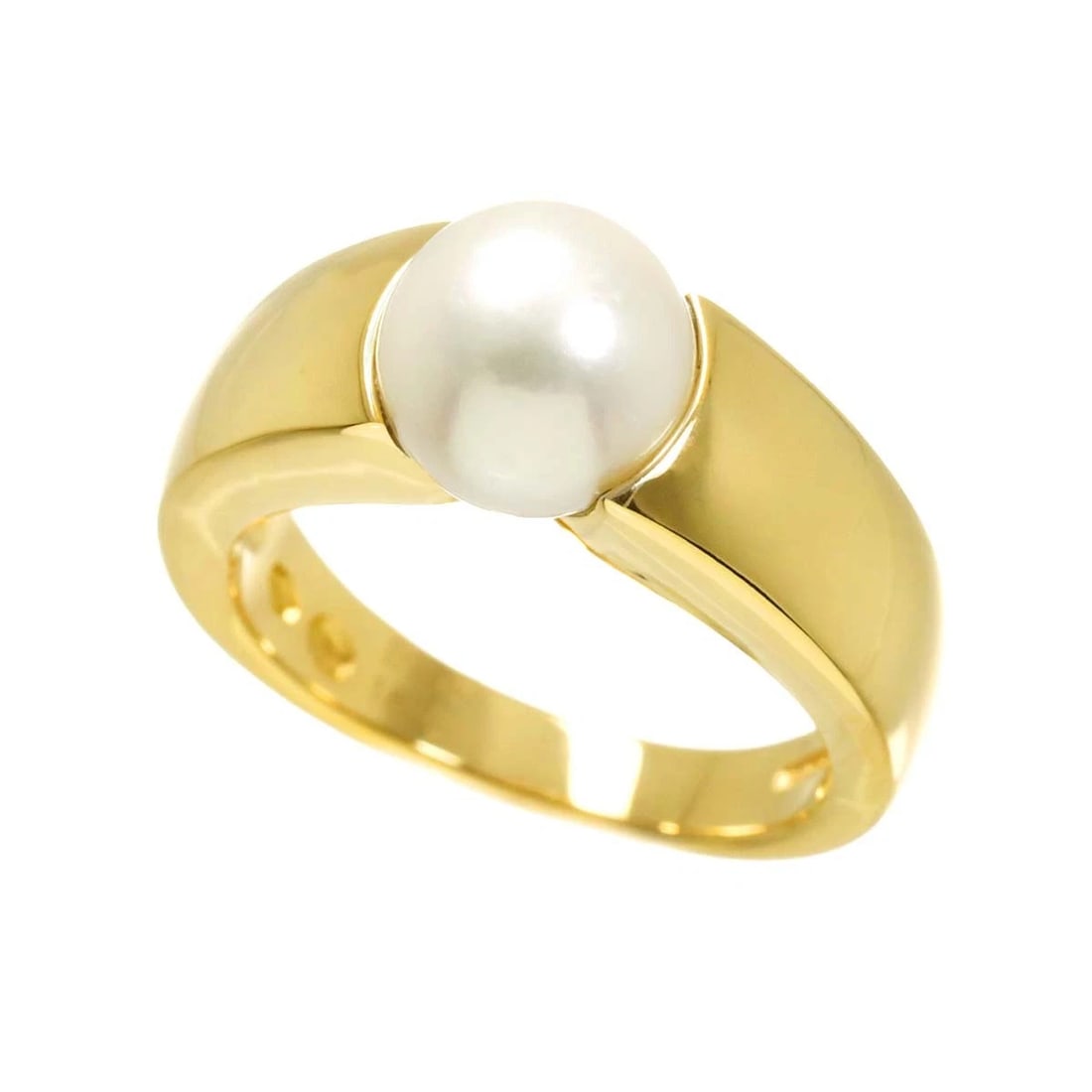 BOUCHERON AKOYA PEARL RING 18K YG 750: BOUCHERON Akoya Pearl Ring 18K YG 750 Brand: BOUCHERON Type/Style: Ring Material: 750Yellow Gold, Main Stone/Creation Akoya Pearl Color: Yellow Gold Size: :6-6.25 (US) Accessories: None Ac