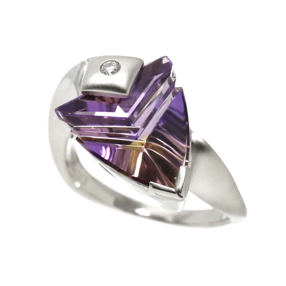 AMETRINE DIAMOND RING PT - 3