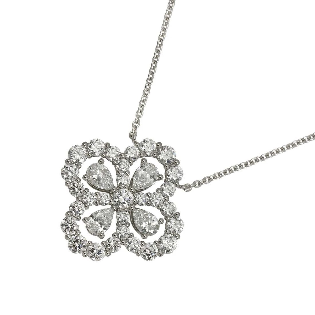 HARRY WINSTON LOOP FULL MOTIF DIAMOND NECKLACE PT: HARRY WINSTON Loop Full Motif Diamond Necklace Pt Brand: HARRY WINSTON Type/Style: Necklace Material: Platinum, Main Stone/Creation Natural Color: Platinum Size: internal circumference of the chain: 1