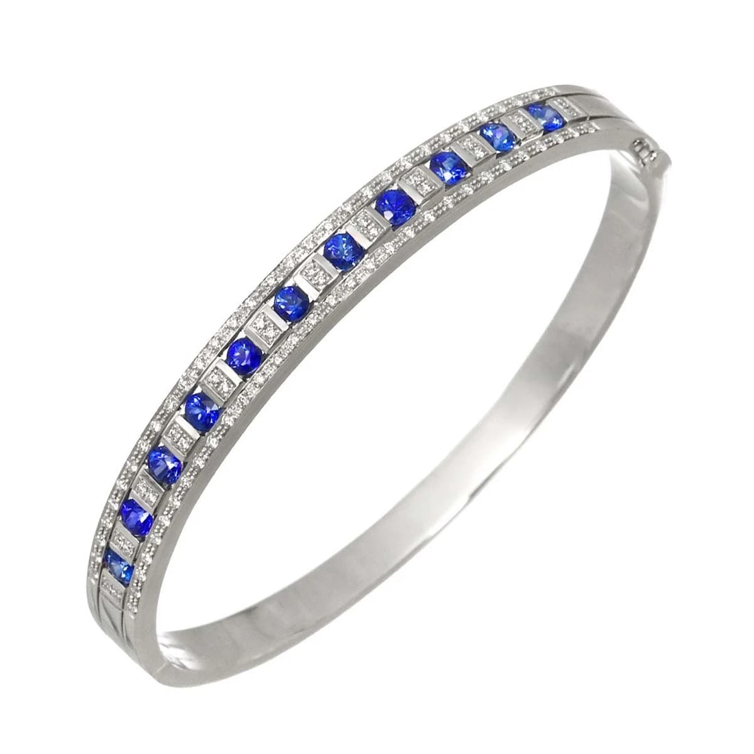 DAMIANI BELLE EPOQUE SAPPHIRE DIAMOND BRACELET 18K WG 750: DAMIANI Belle Epoque Sapphire Diamond Bracelet 18K WG 750 Brand: DAMIANI Type/Style: Bracelet Material: 750White Gold, Main Stone/Creation Sapphire Color: White Gold Size: Inner
