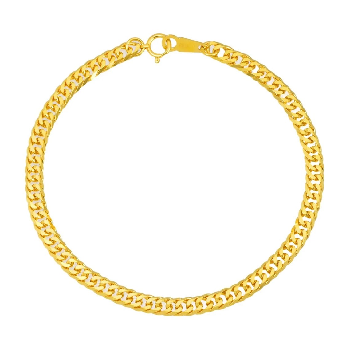 KIHEI CHAIN BRACELET YG 999: Kihei chain Bracelet YG 999 Brand: Unbranded Type/Style: Bracelet Material: 999Yellow Gold, Color: Gold Size: Inner circumference:7.9inch Width:(max.)4.3mm Accessories: None Accessories Notice: When