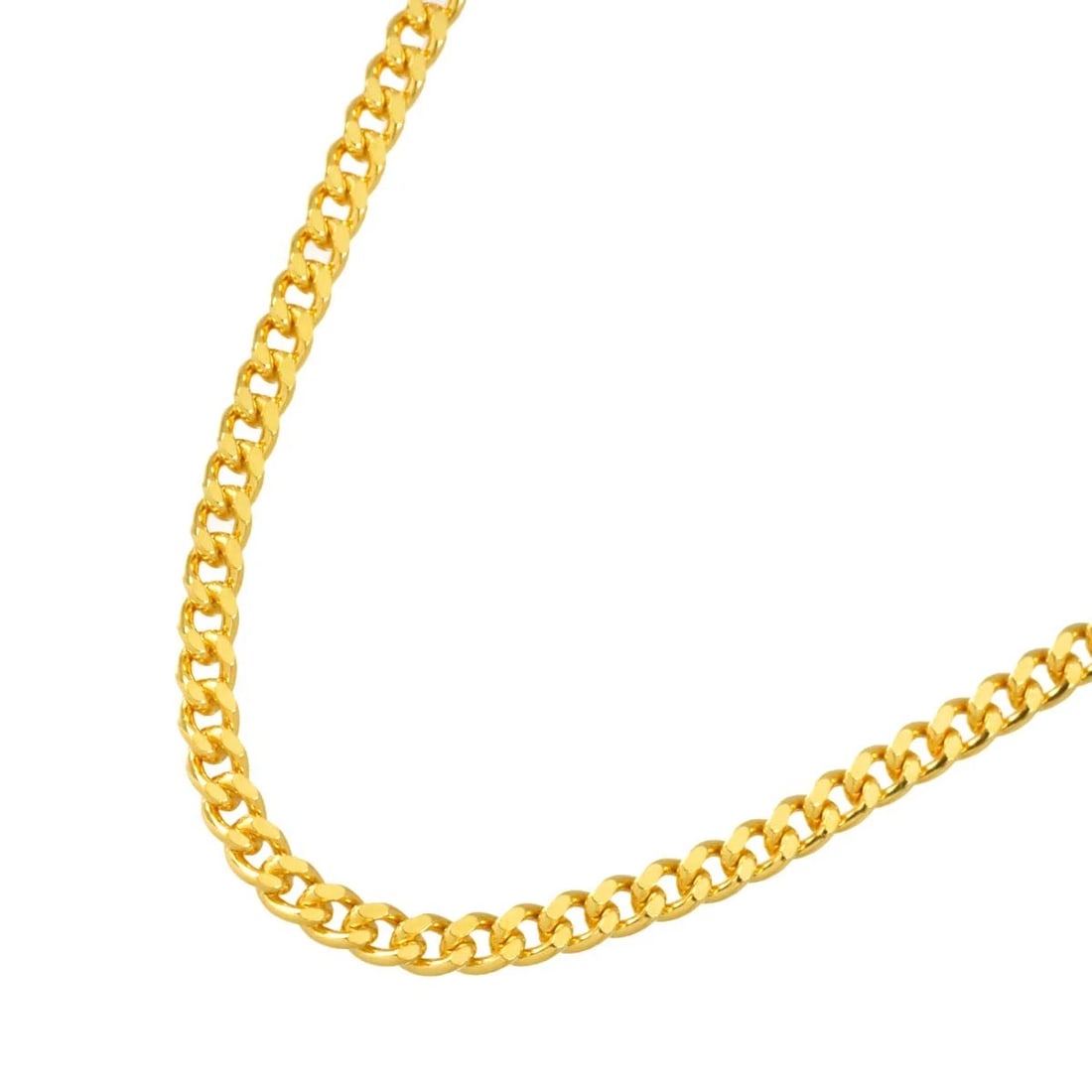 KIHEI CHAIN NECKLACE YG 999: Kihei chain Necklace YG 999 Brand: Unbranded Type/Style: Necklace Material: 999Yellow Gold, Color: Gold Size: Inner circumference:23.6inchWidth:(max.) 2.6mm Accessories: None Accessories Notice: When