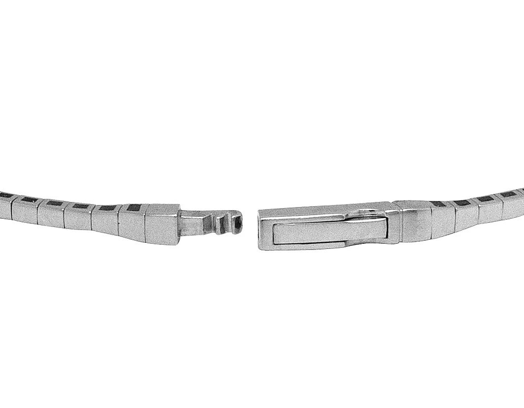 ONE ROW DIAMOND BANGLE BRACELET - 2