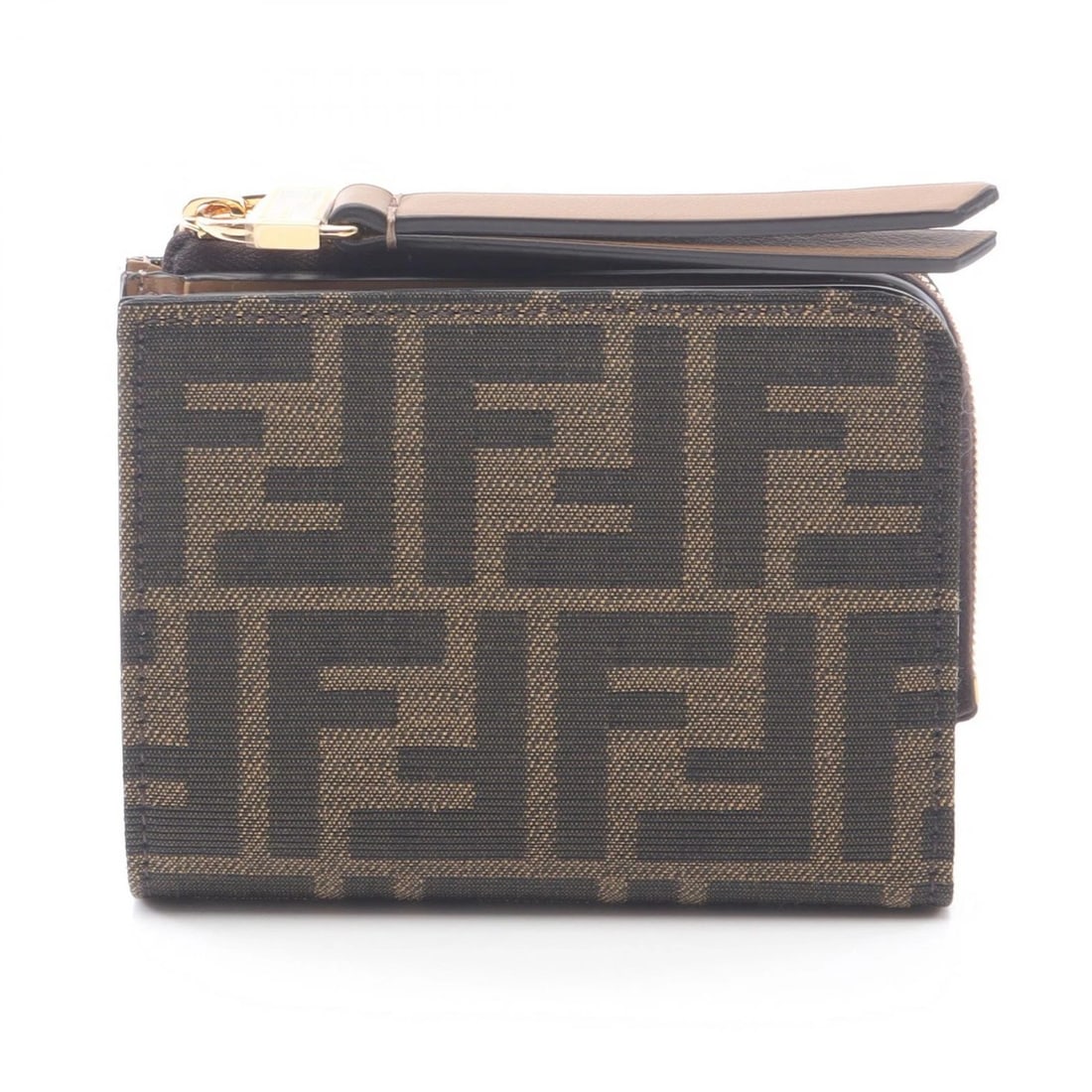 FENDI ZUCCA BI-FOLD COMPACT WALLET PURSE: FENDI Zucca Bi-fold compact wallet purse Brand: FENDI Type/Style: Bi-fold wallet Material: canvas ? leather Color: Brown?ish colors Size: (H:3.5" x W:4.5"x D:1.2) Accessories: None Accesso