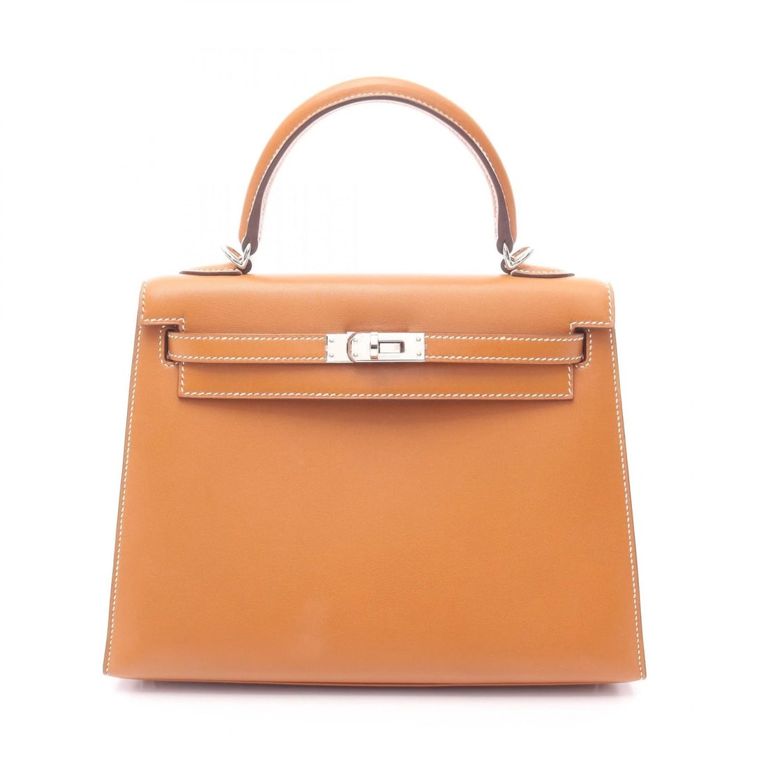 HERMES KELLY 25 SHOULDER HANDBAG TADELAKT: HERMES Kelly 25 Shoulder Handbag Tadelakt Brand: HERMES Type/Style: Handbag Material: Vota De Lacto ? leather ? Vota De Lacto Color: Gold / Brown?ish colors Size: (H:7.5" x W:9.6" x D:3.7")