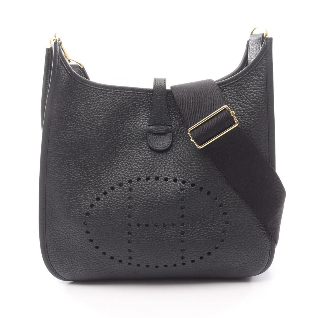 HERMES EVELYNE 3 PM SHOULDER CROSSBODY BAG: HERMES Evelyne 3 PM Shoulder crossbody Bag Brand: HERMES Type/Style: Shoulder Bag Material: Taurillon Clemence ? leather ? Taurillon Clemence Color: Noir Black / Black?ish colors Size: (H:10.4" x W:11