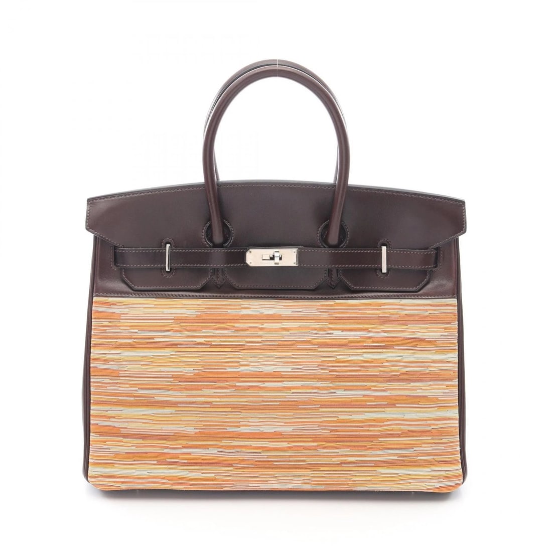 HERMES BIRKIN 35 HANDBAG G BARENIA LEATHER: HERMES Birkin 35 Handbag G Barenia leather Brand: HERMES Type/Style: Handbag Material: Vaux Barenia leather ? leather ? Calfskin (cowhide) ? Veau Barenia leather / Vibrato Color: Evennes / Brown?ish