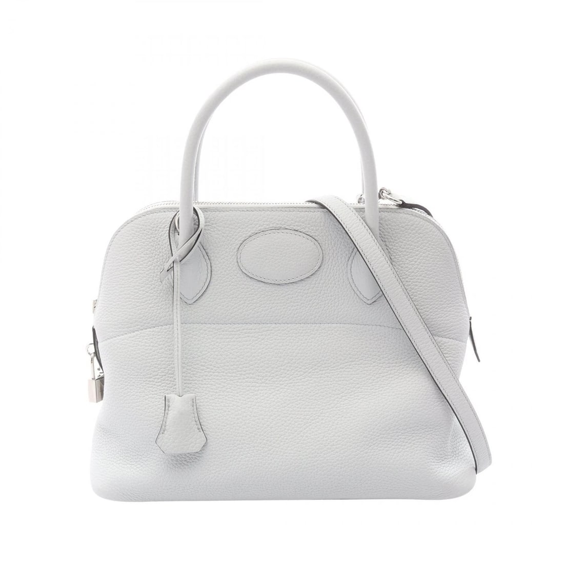 HERMES BOLIDE31 SHOULDER HANDBAG CLEMENCE: HERMES Bolide31 Shoulder Handbag Clemence Brand: HERMES Type/Style: Handbag Material: Taurillon Clemence ? leather Color: Blue pale / Blue?ish colors Size: (H:9.4" x W:12.2" x D:4.7") Accessories: