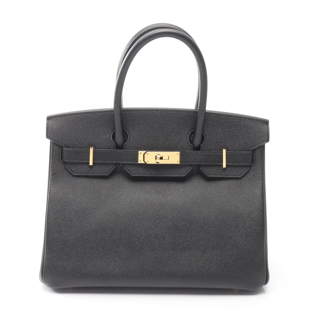 HERMES BIRKIN 30 HANDBAG Z EPSOM LEATHER: HERMES Birkin 30 Handbag Z Epsom leather Brand: HERMES Type/Style: Handbag Material: Epsom ? leather ? Calfskin (cowhide) ? Epsom Color: Black?ish colors Size: (H:9.4" x W:11.8" x D:5.9")