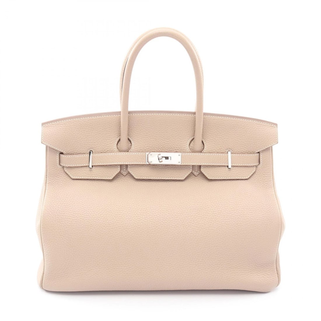 HERMES BIRKIN 35 HANDBAG TOGO LEATHER BEIGE: HERMES Birkin 35 Handbag Togo leather Beige Brand: HERMES Type/Style: Handbag Material: Togo leather ? leather ? Togo leather Color: Argile / Beige?ish colors Size: (H:11.0" x W:13.8" x D:7.1")