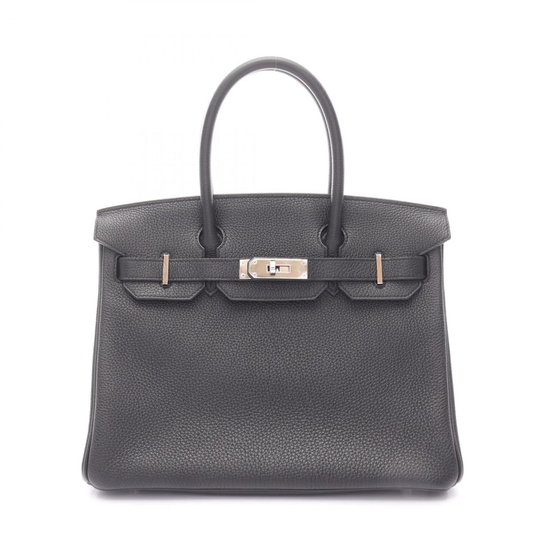 HERMES BIRKIN 30 HANDBAG TOGO LEATHER: HERMES Birkin 30 Handbag Togo leather Brand: HERMES Type/Style: Handbag Material: Togo leather ? leather Color: Black?ish colors Size: (H:9.4" x W:11.8" x D:5.9") Accessories: None Accesso