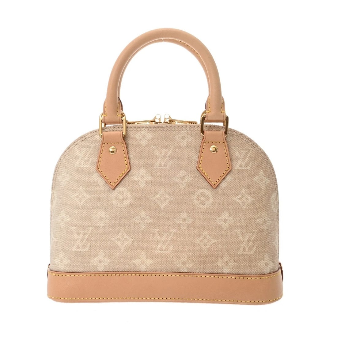 LOUIS VUITTON MONOGRAM MIAOGRAM BEIGE HANDBAG: LOUIS VUITTON Monogram Miaogram beige Handbag Brand: LOUIS VUITTON Type/Style: Handbag Material: Miaogram Canvas Color: beige Size: H:about 6.7inch (Center) W:about 9.3inch D:about 4.5inch Accesso