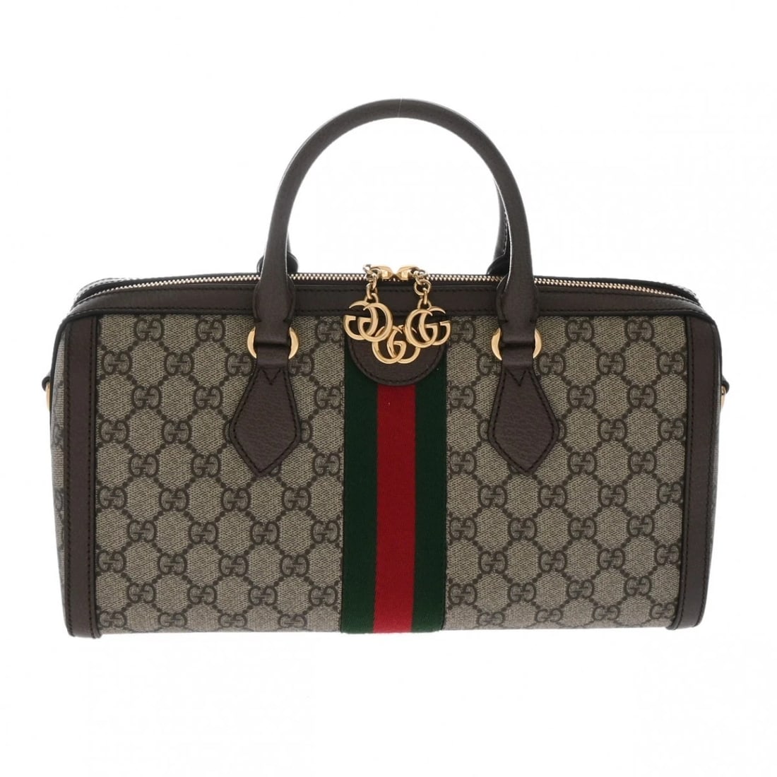 GUCCI MEDIUM TOP HANDLE BAG GG SUPREME CANVAS/LEATHER (1 of 6)