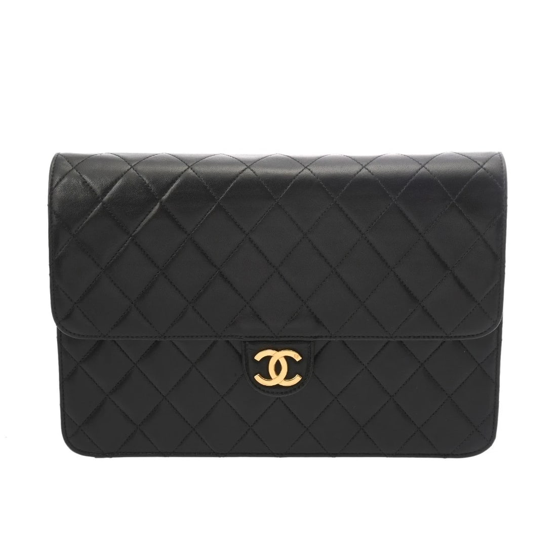 CHANEL PUSH LOCK CHAIN SHOULDER MATRASSE LAMBSKIN SHOULDER BAG: CHANEL Push Lock Chain Shoulder Matrasse lambskin Shoulder Bag Brand: CHANEL Type/Style: Shoulder Bag Material: lambskin Color: black ? Gold Metal Size: H:about 6.7inch W:about 9.8inch D:about 1.6inch