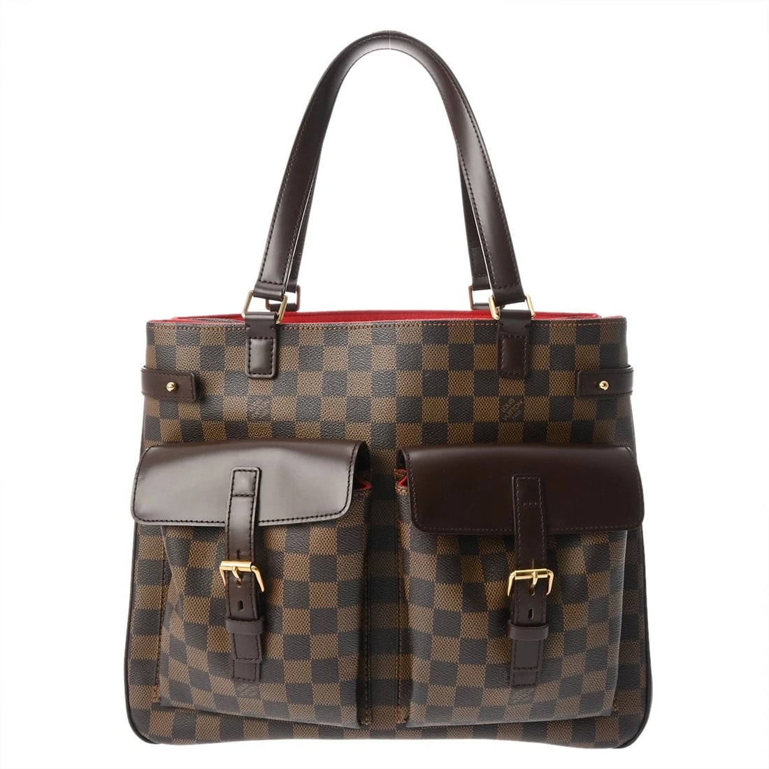 LOUIS VUITTON DAMIER DAMIER CANVAS BROWN TOTE BAG: LOUIS VUITTON Damier Damier canvas Brown Tote Bag Brand: LOUIS VUITTON Type/Style: Tote Bag Material: Damier canvas Color: Brown ? Gold Metal Size: H:about 10.6inch W:about 13.8inch (Bottom) D:about 4