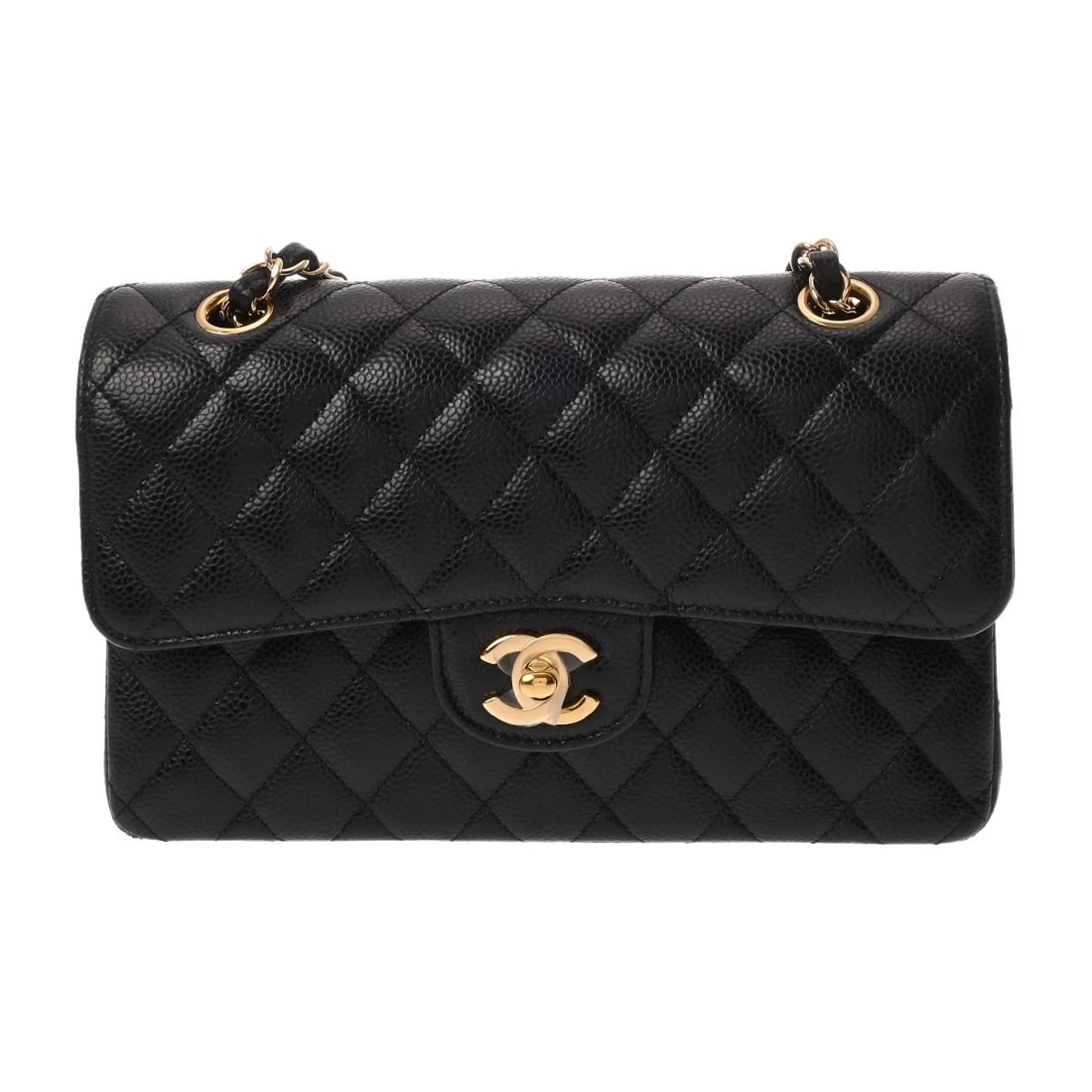 CHANEL W FLAP W CHAIN SHOULDER 23 MATRASSE CAVIARSKIN: CHANEL W Flap W Chain Shoulder 23 Matrasse Caviarskin Brand: CHANEL Type/Style: Shoulder Bag Material: Caviarskin Color: black ? Gold Metal Size: H:about 5.5inch W:about 9.1inch D:about 2.4inch Ac
