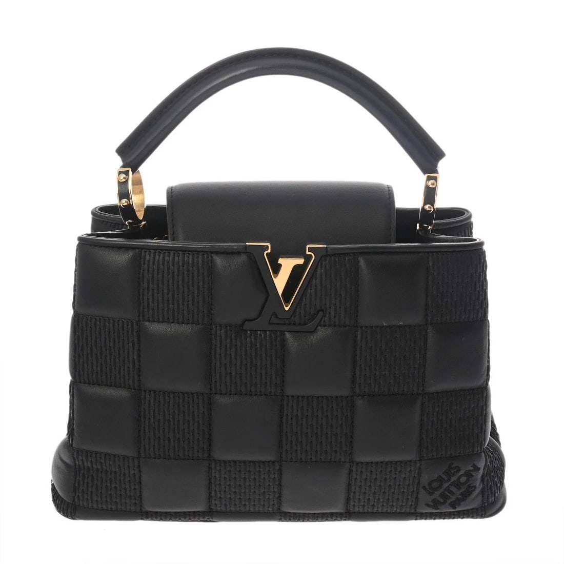 LOUIS VUITTON CAPUCINES BB 2WAY BLACK HANDBAG (1 of 6)