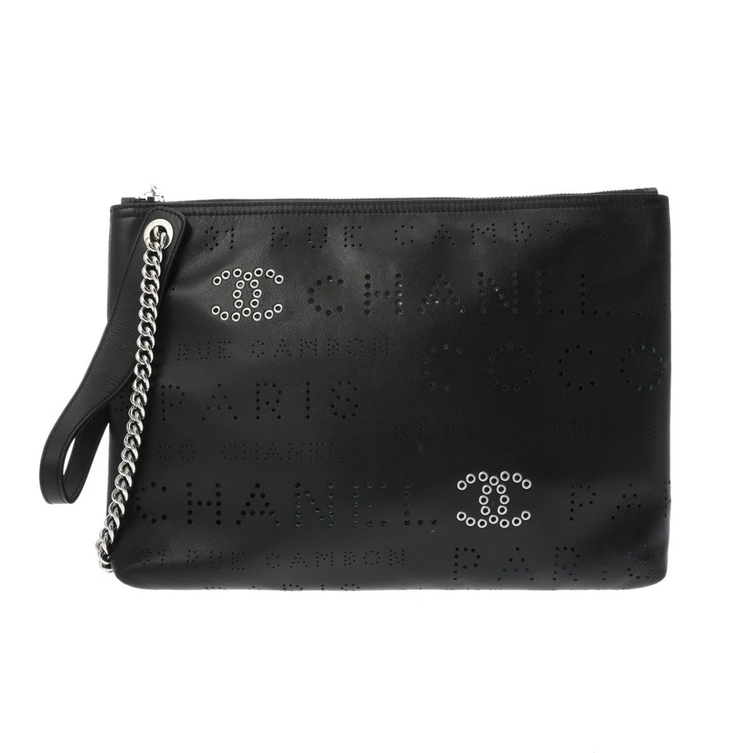 CHANEL CLUTCH BAG BLACK CLUTCH BAG (1 of 6)